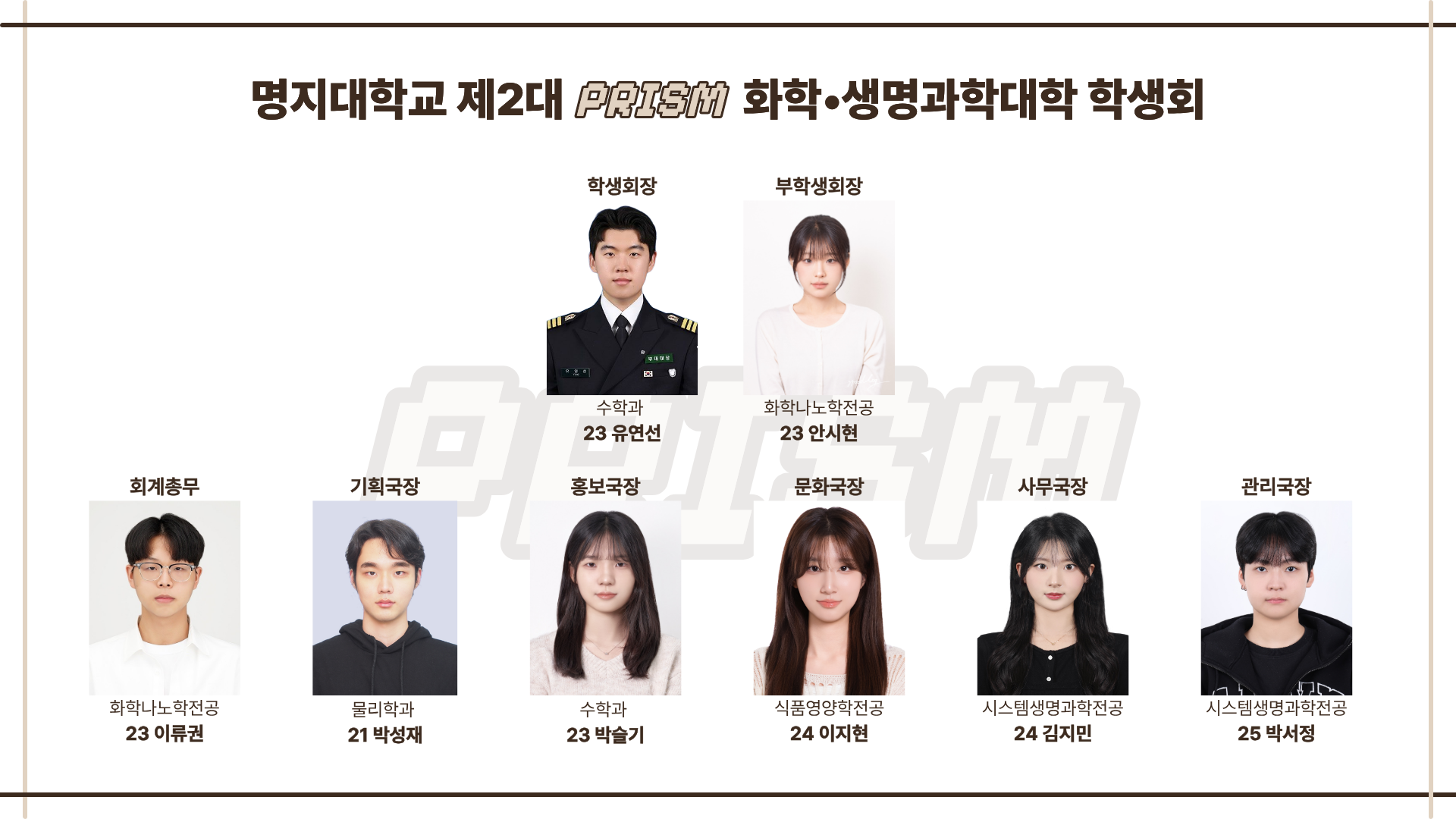 화생대 학생회 조직도